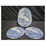 Myott Royal Mail Blue Stagecoach 5 Dinner Plates