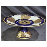 Echt Weimer Cobalt Blue Porcelain Cake Plate
