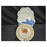 Antique Calendar Plate & 2 Rosenthal Delft Plates