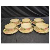 Franciscan Desert Rose 6 Cups & 6 Saucers