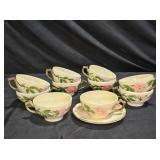 Franciscan Desert Rose 10 Tea Cups & 1 Saucer