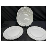 4 Harmony House Silver Sonata Dinner Plates