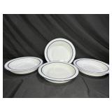 4 Dansk Christianshavn Blue Cereal Bowls