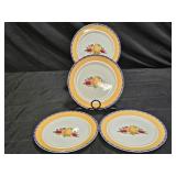 4 Dansk Fiance Fruits Bread Plates