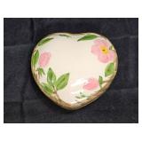 Franciscan Desert Rose Heart Shape Trinket Box