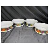 4 Dansk Cornucopia Dinnerware Soup Bowls