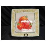 Fresco Mercado Tomato Square Plate