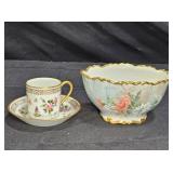 Limoges France Demitasse Set & Oval Bowl