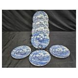 Myott Royal Mail Blue Stagecoach 7 Saucers