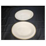 2 Noritake Viceroy Ivory China Oval Serving Dishes