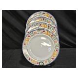 4 Dansk Fiance Fruits Dinner plates
