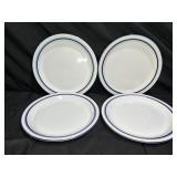 4 Danks Christianshavn Blue 9" Plates