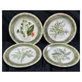 4 American Atelier Boutique Garni 8" Plates