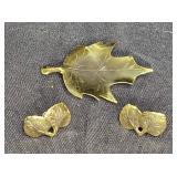 Nye Maple Leaf Brooch & Double Galax Earrings