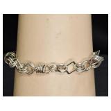 Sterling Silver Fancy Link Bracelet