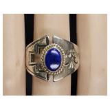 Sterling Silver & Lapis Lazuli Ring