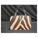 Leather & Zebra Fur Handbag