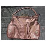 Joy Mangano Wine Convertible Shoulder Purse/Tote