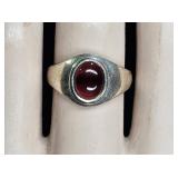 Sterling Silver War4m Purple Stone Ladies Ring