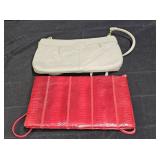 Giani Bernini Red Snake Skin Bag Plus Extra Bag