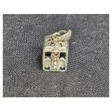 Vtg Sterling Silver Locket Prayer Box Pendant