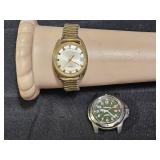 2 Vintage Timex Analog Digital Watches