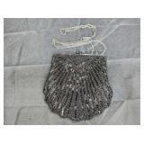 Signature Studio Black Beaded Shell Purse