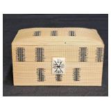 Small Vintage Woven Jewelry Box