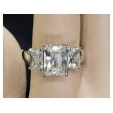 Cubic Zirconia & Sterling Silver Ring