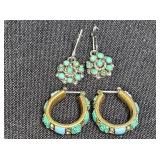 Vtg Liz Claiborne Gold Tone Hoop Earrings & More