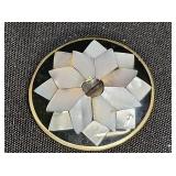 Mother of Pearl & Abalone Floral Brooch