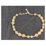 Miriam Haskell Filigree & Baroque Pearl Necklace