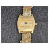 Buler Super Nova Gold Tone Jumo Hour Digital Watch