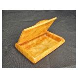 Antique Russian Karelian Birch Cigarette Case