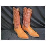 Vintage Tony Lama Ostrich Wingtip Cowboy Boots