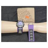 New Gul 4208 Purple Analong Digital Watch