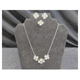 Stuart Nye Sterling Necklace, Earrings, & P:in