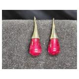 Sterling SIlver Dragon Blood Drop Earrings