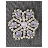 Vintage Kramer NY Rhinestone Brooch