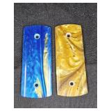 Blue Pearl & Gold Pearl Knife Handle inserts