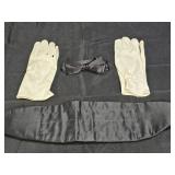 US Army Bow Tie, Cumberbund, & White Cotton Gloves