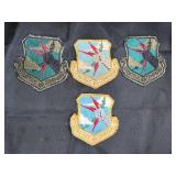 4 US Air Force Strategic Air Command Patches