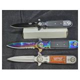 3 New Manual Folding Knives