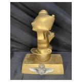 Brass Control Stick F-4 Pahantom Grip Trophy