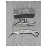 Military Hawk Bill Fixed Blade Auto Knife