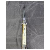 Italian Honey Horn Stiletto Swinguard Knife