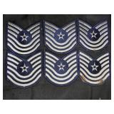 6 US Air Force Master Sergeant Patches
