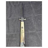11" Honey Horn Stiletto Automatic  Dagger