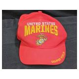 United States Marines Red Ball Cap