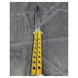 Jaguar Gold Speckled Butterflu Knife